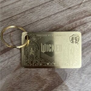 Starbucks Wicked metal keychain gift card